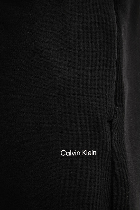Calvin Klein szorty dresowe męskie bawełniane czarny LV04LF244G