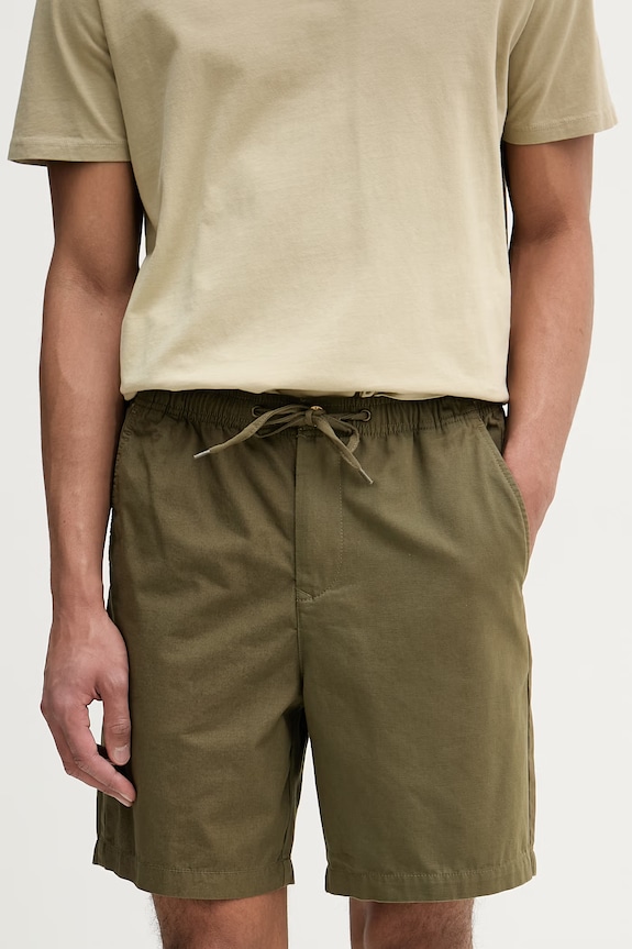 Barbour kratke hlače muške od pamuka Declan zelena MST0084