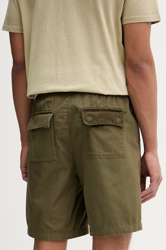 Odzież Barbour szorty męskie bawełniane Declan MST0084 zielony