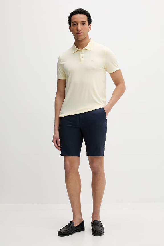 Calvin Klein chino férfi pamut LV04LF622G sötétkék SS26