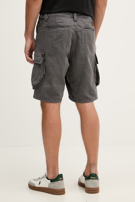 Odzież Alpha Industries szorty cargo męskie bawełniane Canvas Cargo Short 156264 szary