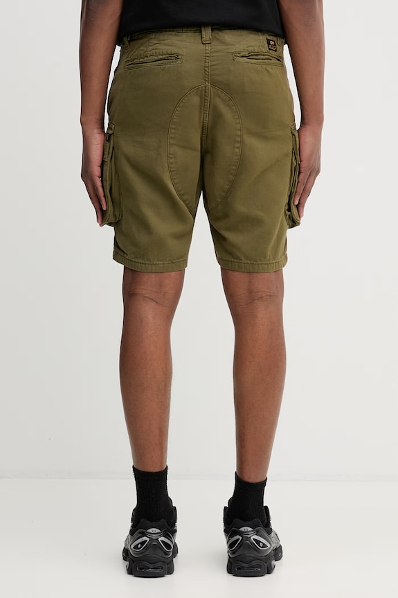 Îmbrăcăminte Alpha Industries Canvas Cargo Short pantaloni scuți cargo din bumbac pentru bărbați 156264 verde