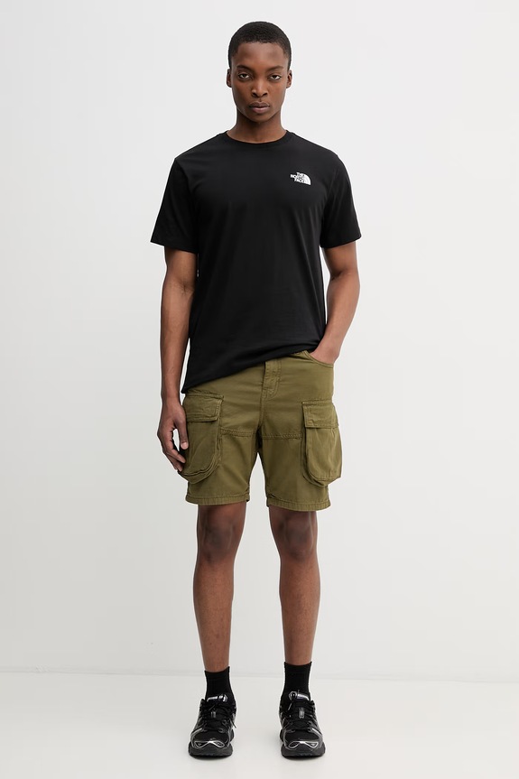 Alpha Industries Canvas Cargo Short pantaloni scuți cargo din bumbac pentru bărbați 156264 verde