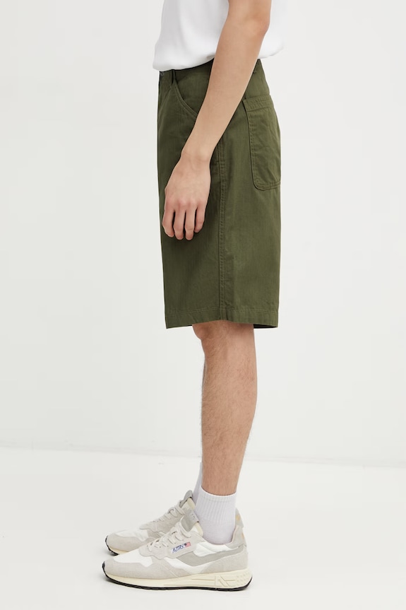 Alpha Industries P41 HBT Combat pantaloncini in cotone da uomo 266254 verde SS26