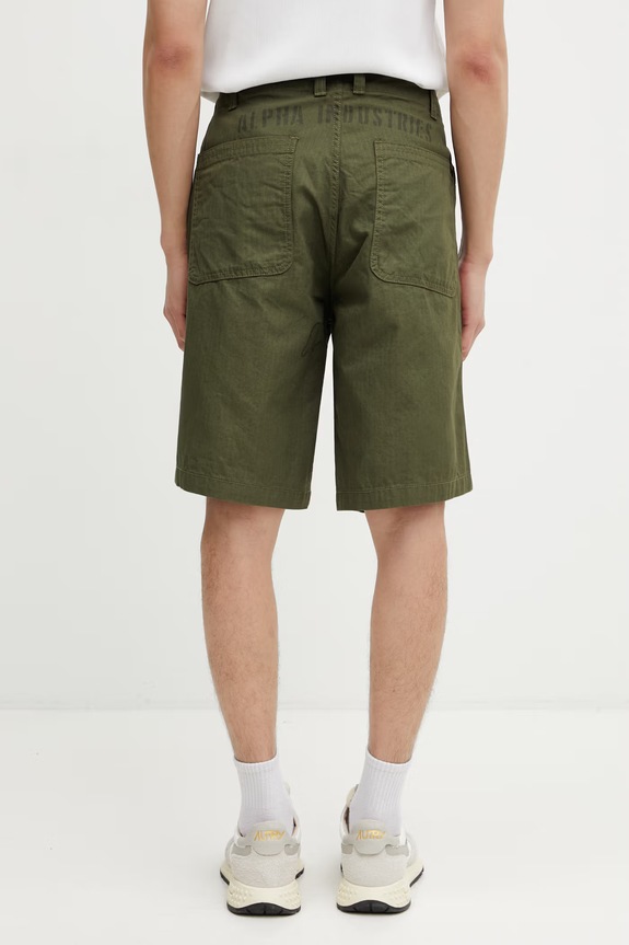 Abbigliamento Alpha Industries P41 HBT Combat pantaloncini in cotone da uomo 266254 verde