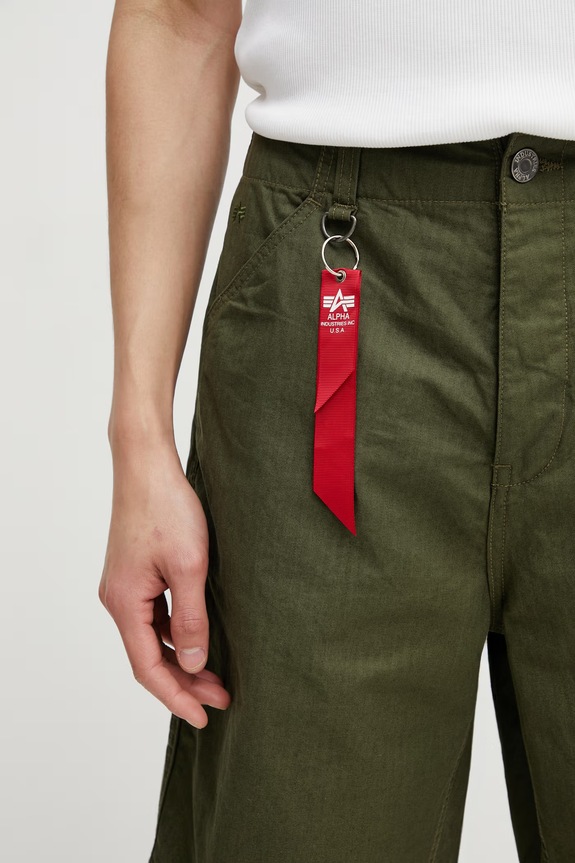 Alpha Industries P41 HBT Combat pantaloncini in cotone da uomo verde 266254