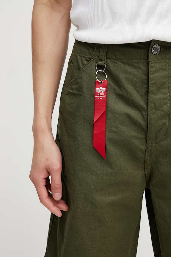 Alpha Industries P41 HBT Combat pantaloncini in cotone da uomo verde 266254