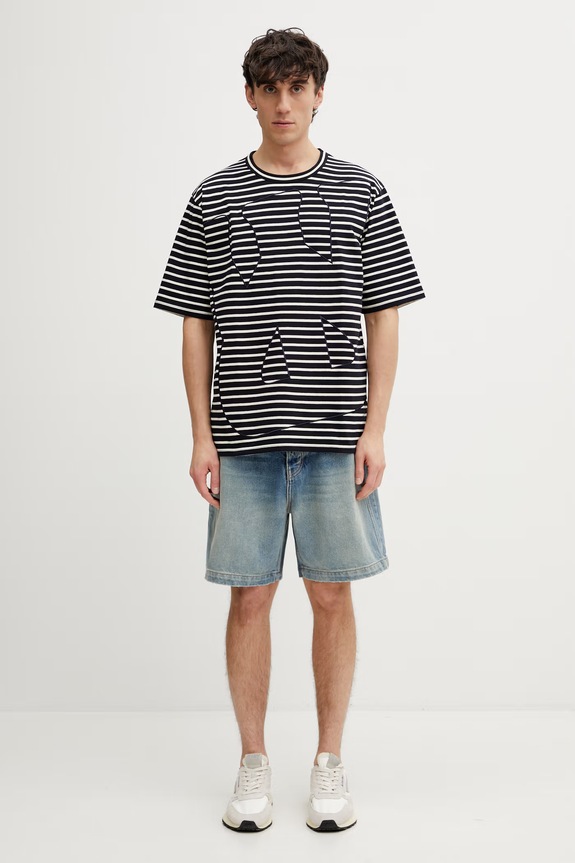 RHUDE Boxy Traxedo pantaloni scurți din denim pentru bărbați albastru RHPS26SR10012