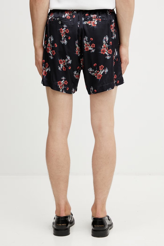 Одежда RHUDE Turbo Floral шорты из вискозы для мужчин RHSS26SH01358 чёрный