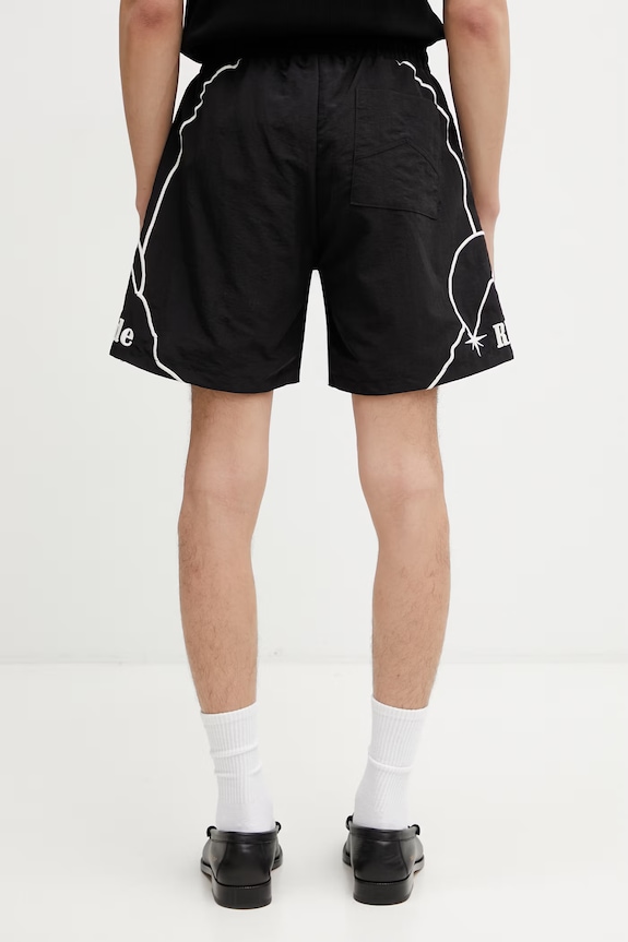 Îmbrăcăminte RHUDE Moonlight Pista pantaloni scurți pentru bărbați RHSS26SH010053 negru