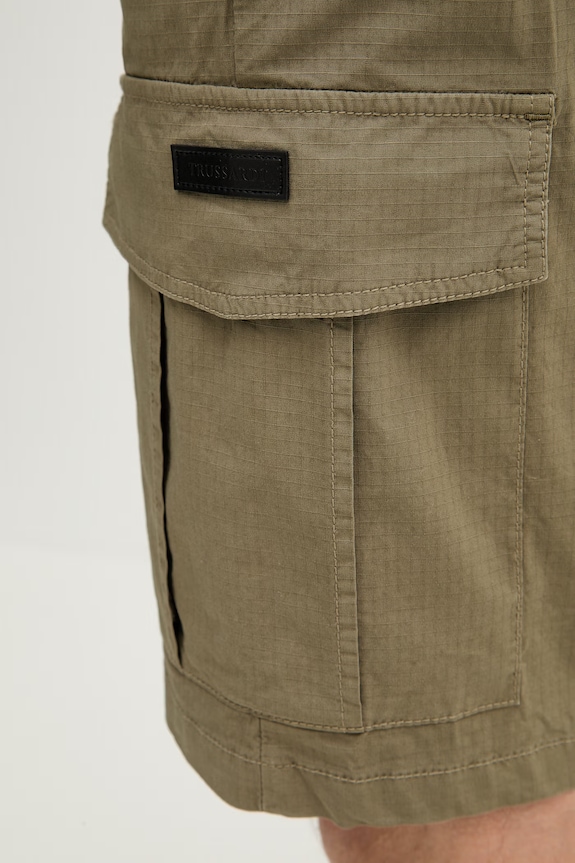 Βαμβακερό σορτσάκι Trussardi πράσινο P024M000109N