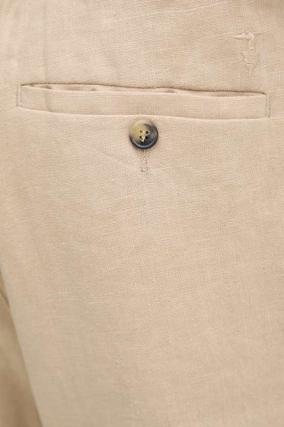Trussardi šortky chino pánske ľanové béžová P025M000117N