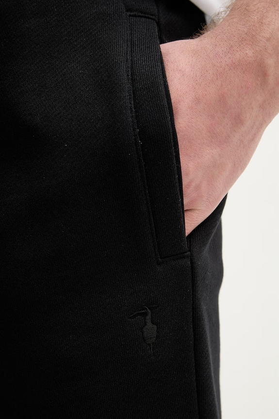 Βαμβακερό σορτσάκι Trussardi μαύρο P8058000067N