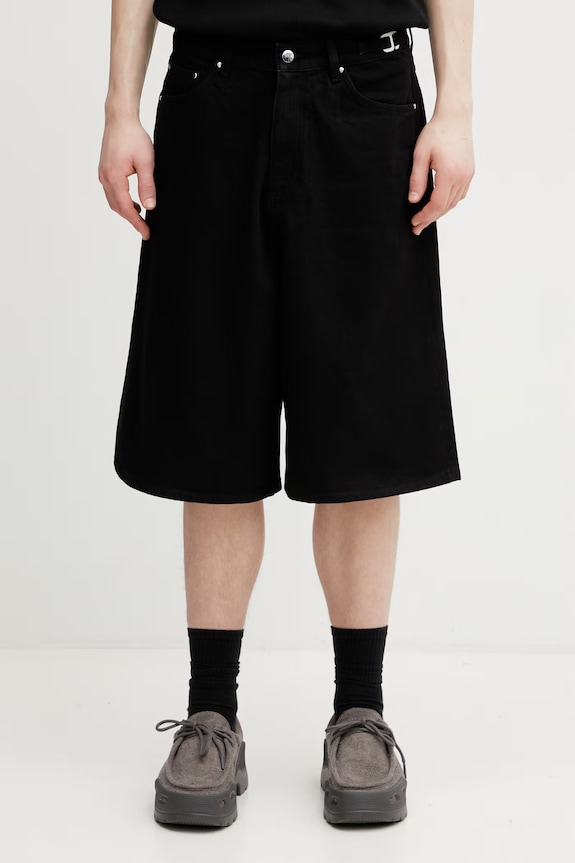 HELIOT EMIL szorty męskie jeansowe czarny SS26.M.10.230.BLK01