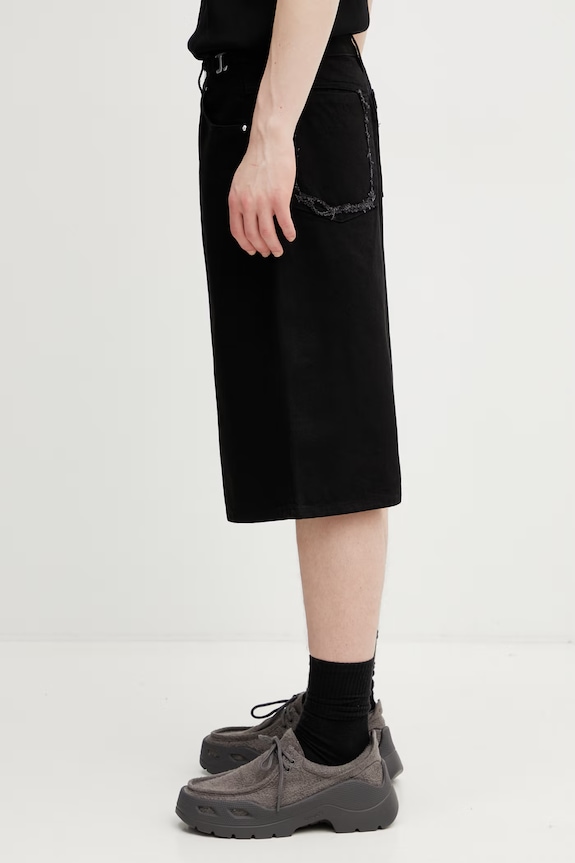 HELIOT EMIL pantaloni scurți din denim pentru bărbați SS26.M.10.230.BLK01 negru SS26