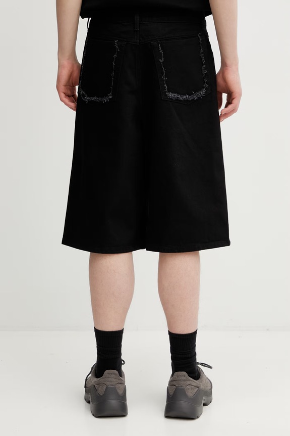 Îmbrăcăminte HELIOT EMIL pantaloni scurți din denim pentru bărbați SS26.M.10.230.BLK01 negru