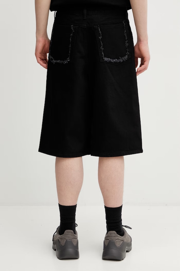 Îmbrăcăminte HELIOT EMIL pantaloni scurți din denim pentru bărbați SS26.M.10.230.BLK01 negru