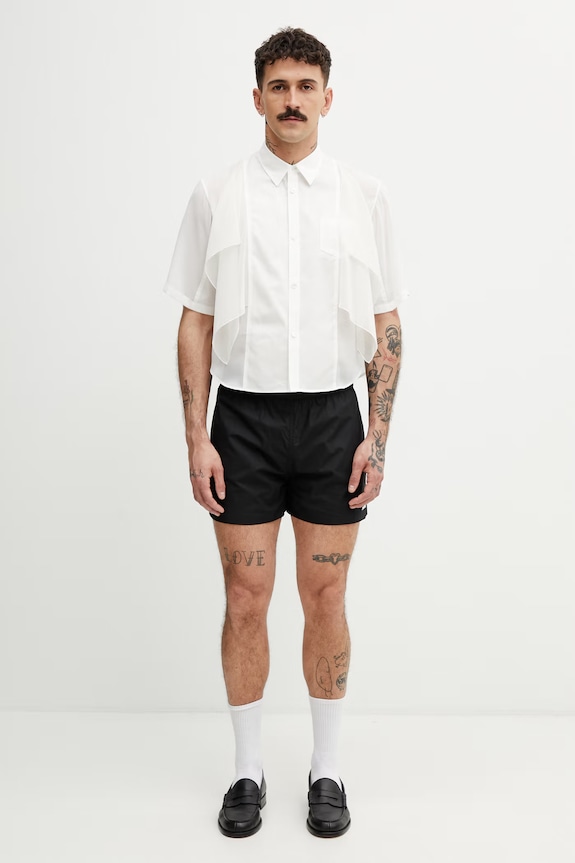 HELIOT EMIL kratke hlače moške bombažne SS26.M.10.233.BLK01 črna