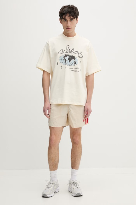 adidas Originals pantaloncini da uomo KE1660 beige SS26