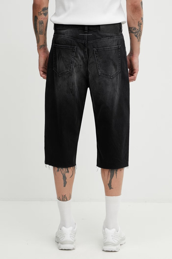 Clothing MM6 Maison Margiela shorts denim Men's SH0MU0014.M30064.961 black