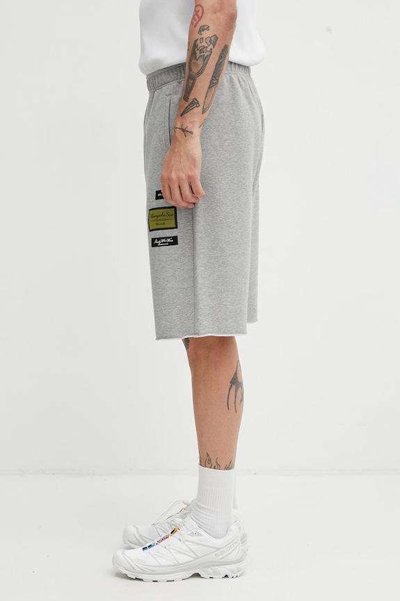 MM6 Maison Margiela sportske kratke hlače za muškarce s pamukom SH0MU0027.S25606.857M siva SS26