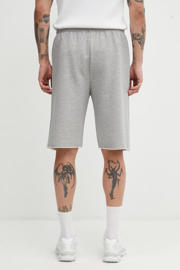 Odjeća MM6 Maison Margiela sportske kratke hlače za muškarce s pamukom SH0MU0027.S25606.857M siva