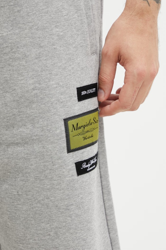 MM6 Maison Margiela pantaloni scurți de trening cu bumbac pentru bărbați gri SH0MU0027.S25606.857M