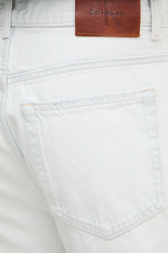Calvin Klein Jeans šortky pánske rifľové modrá LV04RF731G