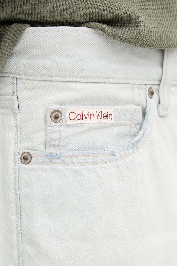 Calvin Klein Jeans pantaloncini da uomo in cotone blu LV04RF787G