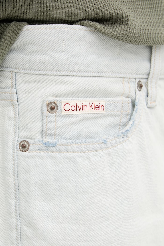 Calvin Klein Jeans pantaloncini da uomo in cotone blu LV04RF787G