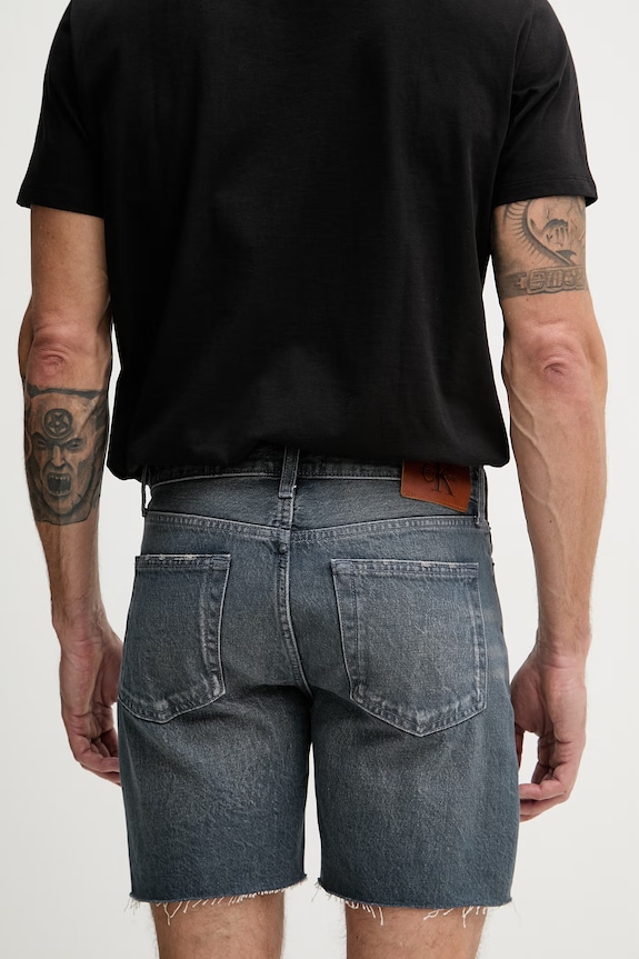 Îmbrăcăminte Calvin Klein Jeans pantaloni scurți pentru bărbați, din denim LV04RF788G albastru