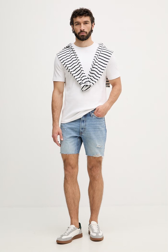 Calvin Klein Jeans šortky pánske LV04RF790G modrá SS26