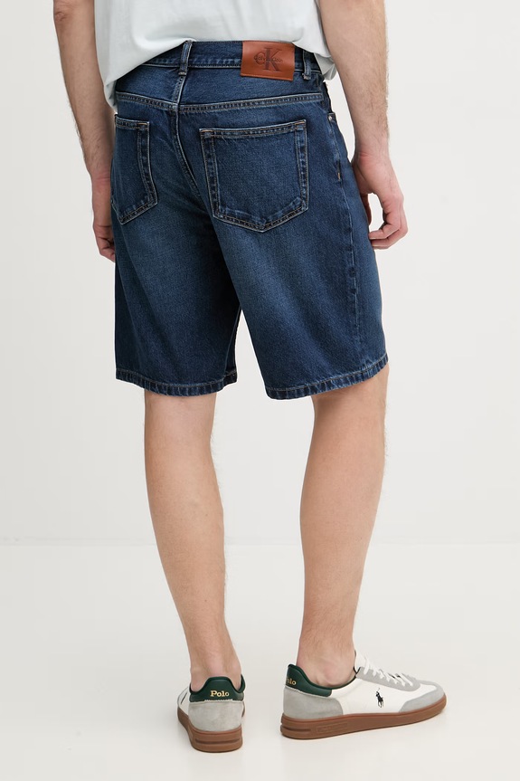 Odjeća Calvin Klein Jeans kratke hlače muške od trapera LV04RF792G mornarsko plava