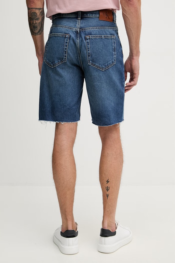 Oblečenie Calvin Klein Jeans šortky pánske rifľové LV04RF793G modrá