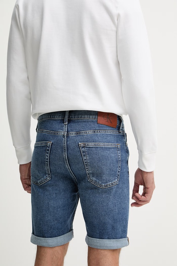 Îmbrăcăminte Calvin Klein Jeans pantaloni scurți pentru bărbați, din denim LV04RF922G albastru