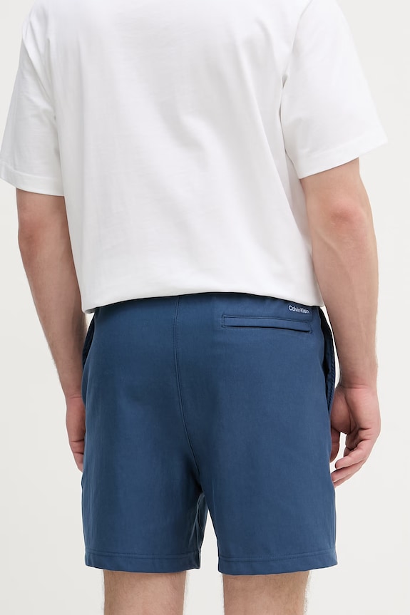 Îmbrăcăminte Calvin Klein Jeans pantaloni scurți de trening bărbătești cu bumbac LV04RF275G bleumarin