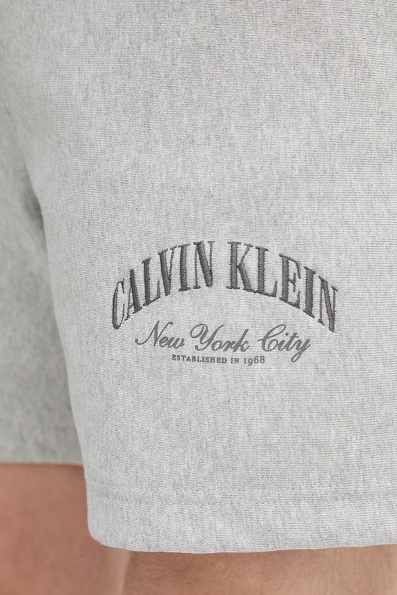 Calvin Klein Jeans szorty dresowe męskie z bawełną szary LV04RF275G
