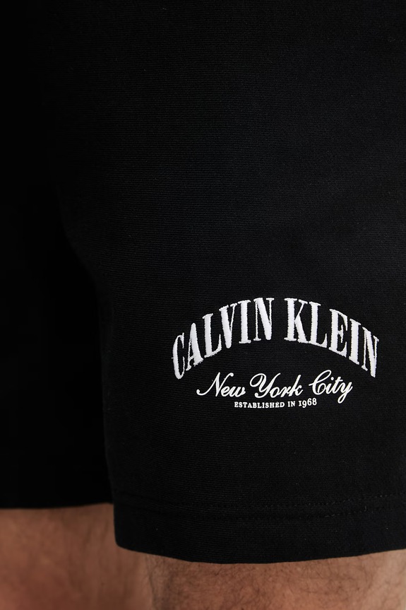 Calvin Klein Jeans szorty dresowe męskie z bawełną czarny LV04RF275G