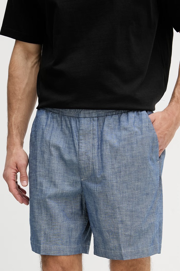 Calvin Klein Jeans šortky pánske bavlnené modrá LV04RF608G