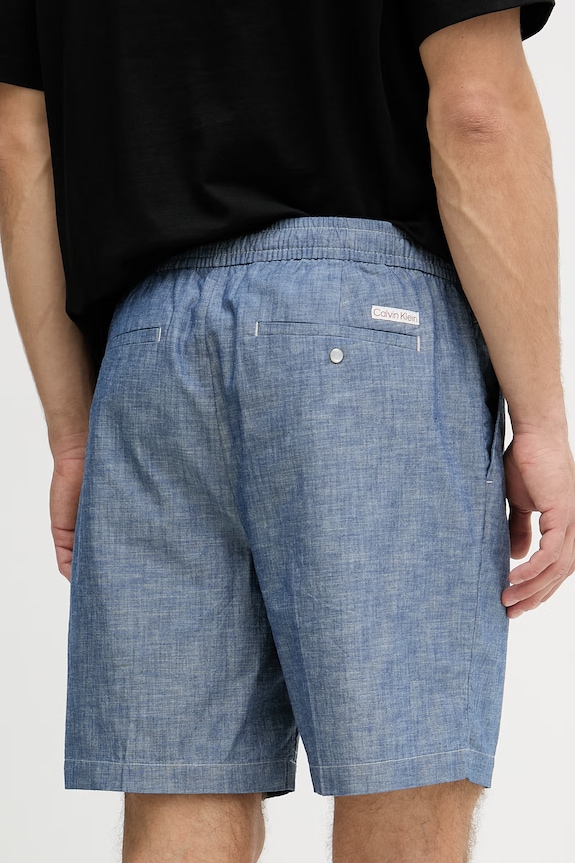 Oblečenie Calvin Klein Jeans šortky pánske bavlnené LV04RF608G modrá