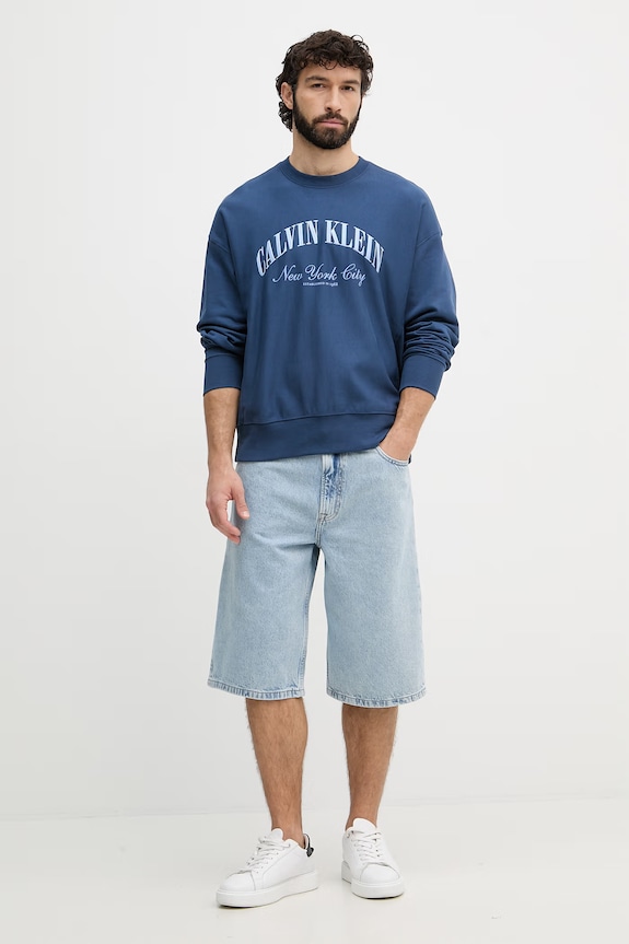 Calvin Klein Jeans rövidnadrág férfi LV04RF736G kék SS26