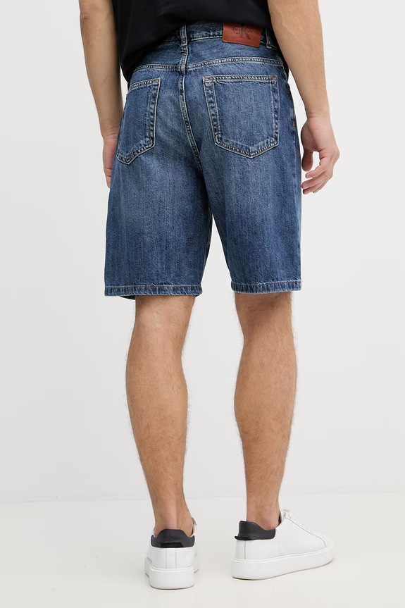Oblečenie Calvin Klein Jeans šortky pánske rifľové LV04RF914G modrá