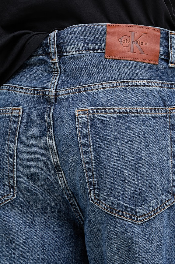 Calvin Klein Jeans šortky pánske rifľové modrá LV04RF914G