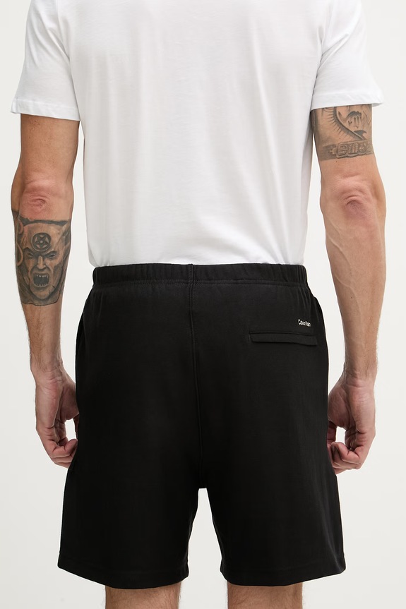 Oblečenie Calvin Klein Jeans teplákové šortky pánske LV04RF252G čierna