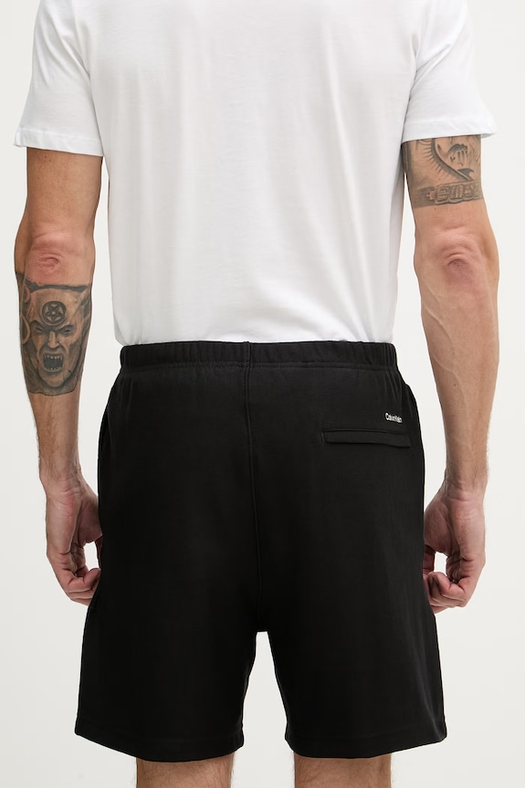 Oblečenie Calvin Klein Jeans teplákové šortky pánske LV04RF252G čierna