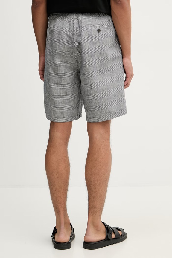 Ρούχα United Colors of Benetton Σορτς Ανδρικά με λινό 4YQSU901I σκούρο μπλε