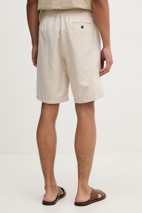Ρούχα United Colors of Benetton σορτς Ανδρικά με λινό 4YQSU901I μπεζ