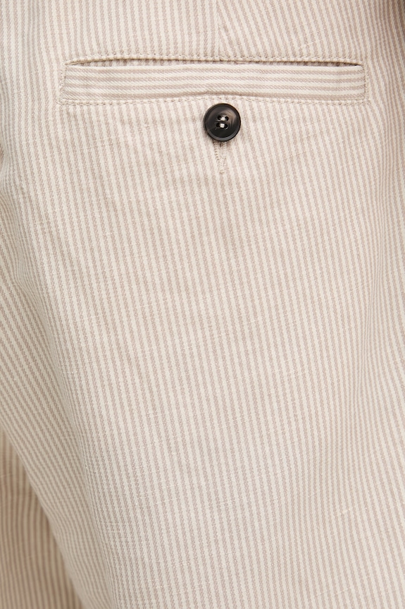 United Colors of Benetton kratke hlače za muškarce s lanom bež 4YQSU901I