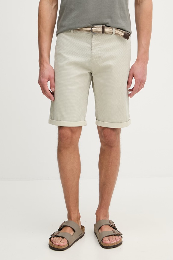 Lindbergh pantaloni scurți chinos pentru bărbați, din bumbac cu elastan bej 30.505045B