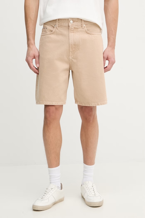 Marc O'Polo pantaloni scurți pentru bărbați, din bumbac bej 5000008052